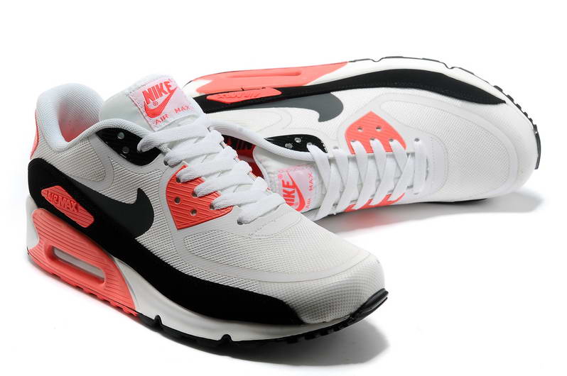 Nike Air Max 90 Chaussures Hommes pre TAPE Blanc Noir Orange (1)